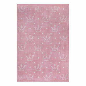 Rózsaszín gyerek szőnyeg 120x170 cm Crowns – Hanse Home kép