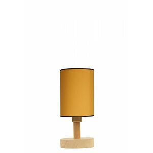 Anka 8757-3 Enteriőr dizájn Asztali lámpa Mustár Tölgy 15x15x34 cm kép