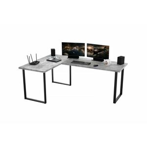 NAVI sarok számítógépasztal, 200/135x74x65, könnyű beton kép