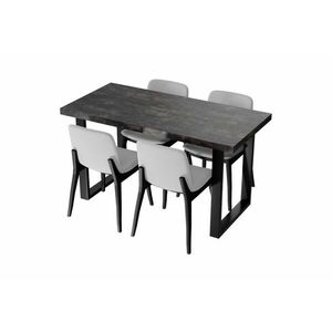 VANE étkezőasztal, 135x65x75, sötét beton kép