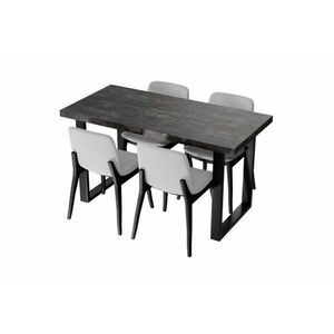 VANE étkezőasztal, 120x60x75, sötét beton kép
