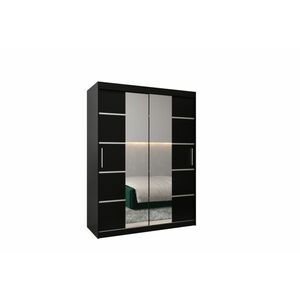 VETRONA 3 ruhásszekrény, 150x200x62, fekete kép
