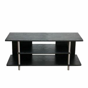 TV asztal, fekete/ezüst, QUIDO kép