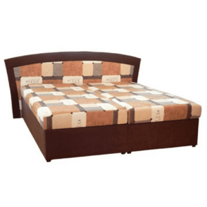 Dupla ágy, molitán, barna, 180x200, RONA kép
