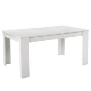Étkezőasztal, fehér, laminált DTD, 160x90 cm, TOMY NEW kép