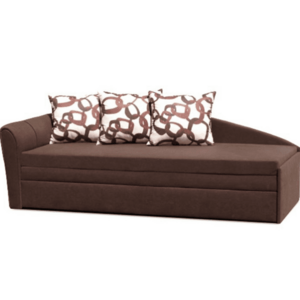 Széthúzható kanapé, barna, bal, szövet Alova, LAOS kép