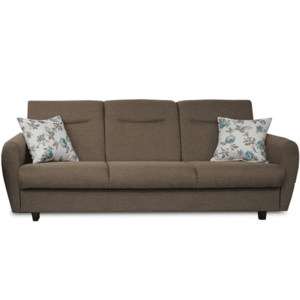 háromszemélyes kanapé, nyitható, barna Savana/minta, MILO kép