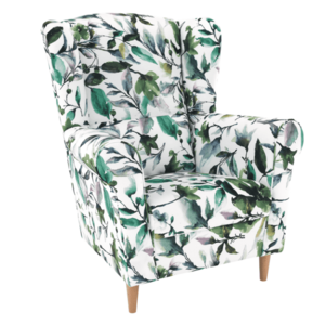 CHARLOT zöld szövet fotel kép