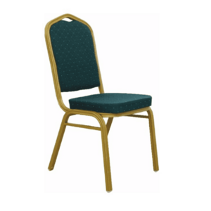 Rakásolható szék, zöld/matt arany keret, ZINA 2 NEW kép
