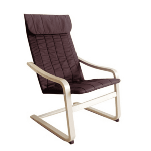 Pihentető fotel, nyírfa/barna anyag, TORSTEN kép