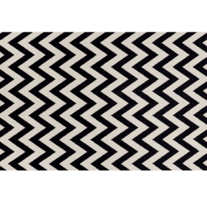Szőnyeg, elefántcsont/sötétszürke, 67x120, ADISA kép