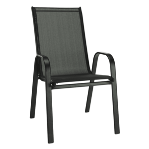 Rakásolható szék, sötétszürke/fekete, ALDERA kép