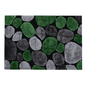 Szőnyeg, zöld/szürke/fekete, 80x150, PEBBLE TYP 1 kép