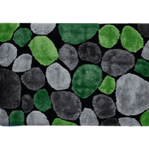 Szőnyeg, zöld/szürke/fekete, 70x210, PEBBLE TYP 1 kép