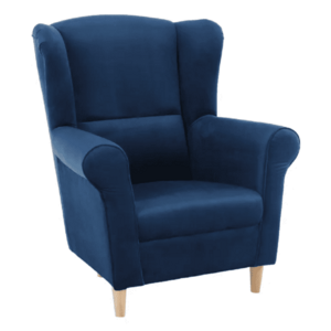 CHARLOT kék szövet fotel kép