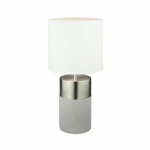 Asztali lámpa, világosszürke/fehér, QENNY TYP 19 kép