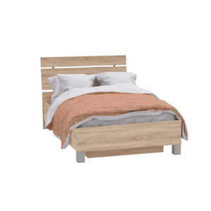 Ágy ágyneműtartóval, tölgy sonoma, 120x200, LUNA kép