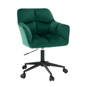 Irodai szék, smaragd selymes szövet/fém, HAGRID kép