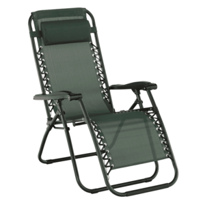 Állítható kerti szék, zöld, GERALD kép