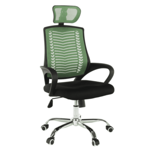 Irodai szék, zöld/ fekete/króm, IMELA TYP 1 kép