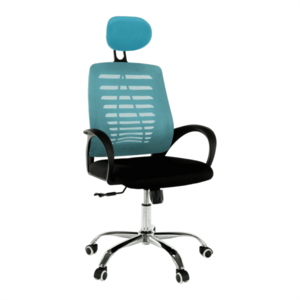 Irodai szék, kék/fekete, ELMAS kép