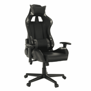 Irodai/gamer fotel, fekete/Army minta, EMRE kép