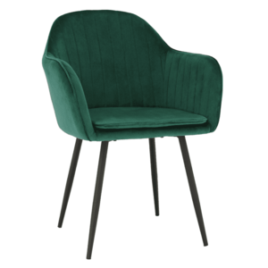 Dizájnos fotel, smaragd Velvet anyag, ZIRKON kép