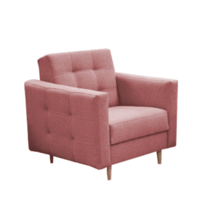 Kárpitozott fotel, rózsaszín anyag, AMEDIA kép