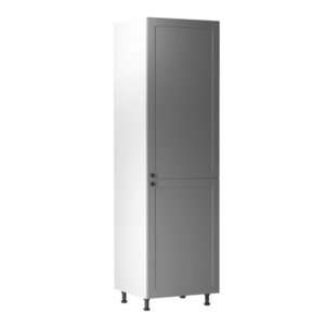 Szekrény beépíthető hűtőre, szürke matt/fehér, univerzális, LAYLA D60ZL kép