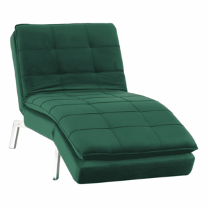 Fotel ágyfunkcióval, smaragd/króm, REMAN kép