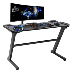 PC asztal/gamer asztal, fekete, JADIS kép