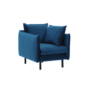 Luxus fotel, párizsi kék, VINSON 1 kép