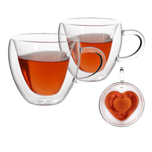 Thermo Heart pohár csésze, 2db, szív alakú, 250ml, HOTCOOL TYP 3 kép