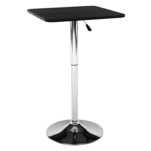 Magasság állítható bárasztal, fekete, 57x84-110 cm, FLORIAN kép