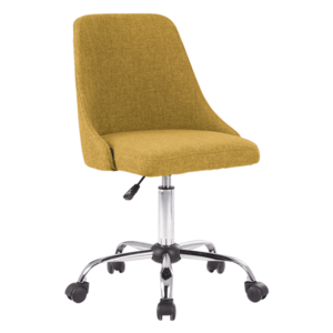 Irodai szék, sárga/króm, EDIZ kép