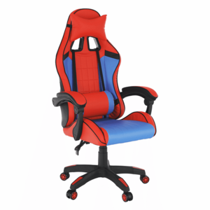 Irodai/gamer szék, kék/piros, SPIDEX kép