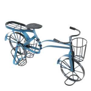 Kerékpár alakú RETRO virágcserép, fekete/kék, ALBO kép