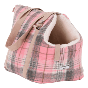 TEMPO-KONDELA MANIK TYP 3, kutyahordozó táska, kicsi, rózsaszín/mintás, 38x25x28cm kép