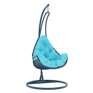 Függő fotel, kék/türkiz, TALISE kép