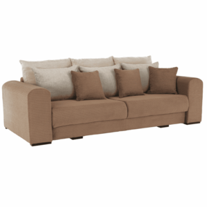 Extra tágas kanapé, világosbarna, bézs, krém színű, GILEN BIG SOFA kép