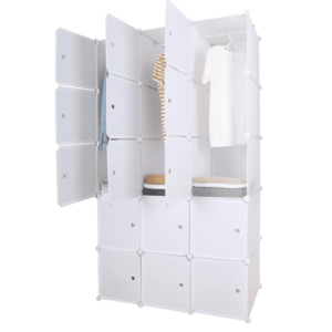 Moduláris multifunkciós szekrény, fehér, ZALVO kép