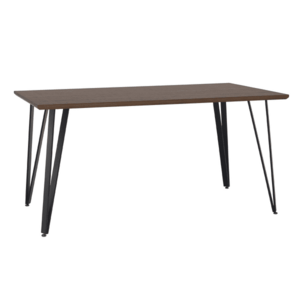 Étkezőasztal, tölgy/fekete, 150x80 cm, FRIADO kép