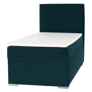 Boxspring ágy, egyszemélyes, zöld, 80x200, jobbos, SAFRA kép