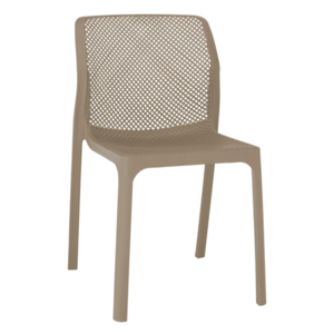 Rakásolható szék, szürkésbarna taupe/műanyag, LARKA kép