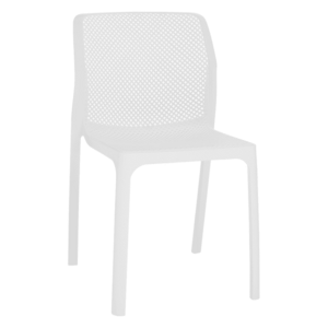 Rakásolható szék, fehér/műanyag, LARKA kép