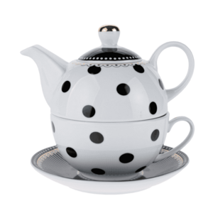 TEMPO-KONDELA DOTS AFTERNOON TEA, teáskanna csészével, porcelán kép