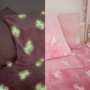 TEMPO-KONDELA GLOVIS TYP 2, világító takaró, rózsaszín/mintás, 150x200 cm kép
