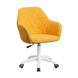 Irodai szék, szövet sárga/fehér, SANTY kép