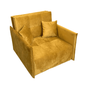Kinyitható fotel, mustár színű szövet Riviera, ALANA kép