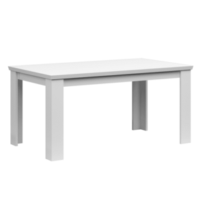 Szétnyitható étkezőasztal, fehér, 160-200x91 cm, ARYAN kép